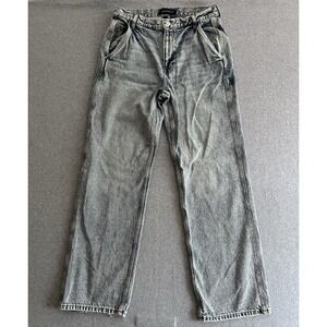 Aeropostale 90's Baggy Women's Jeans Size 10R Y2K Wide Leg Light Acid Wash‎ 32"